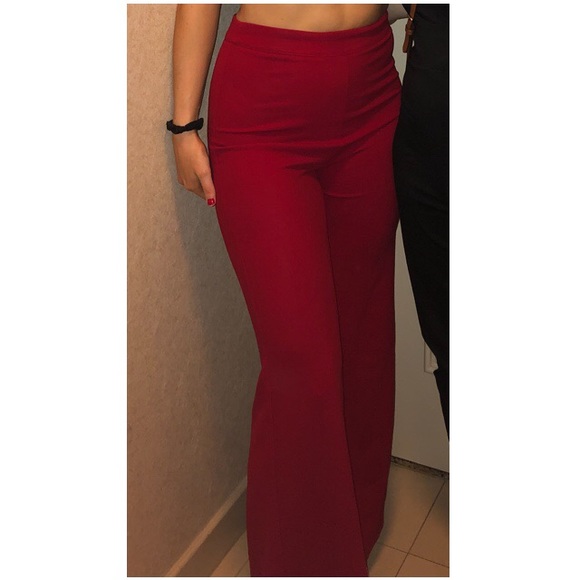 Windsor Pants - Windsor, red flare pants